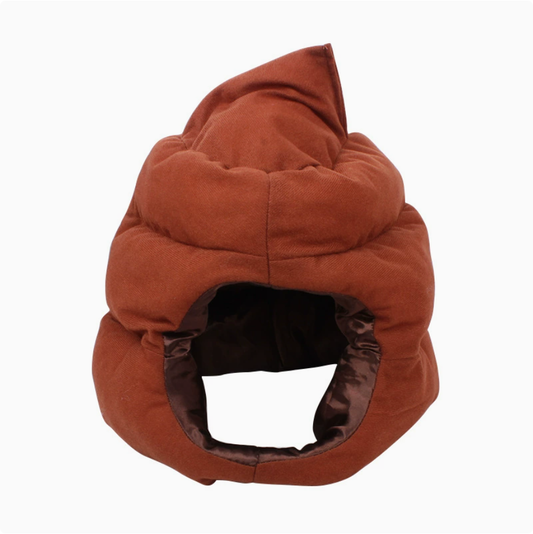 Funny Poop Hooded Blanket Cap Soft Plush Novelty Head Cover Cosplay Party Hat